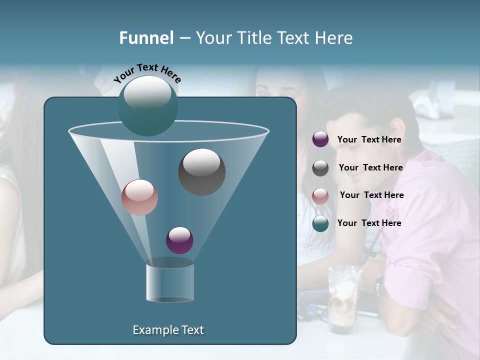 Food Friends Laptop PowerPoint Template