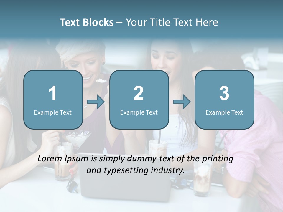 Food Friends Laptop PowerPoint Template