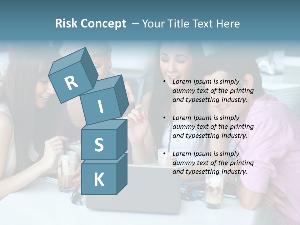 Food Friends Laptop PowerPoint Template