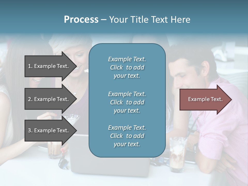 Food Friends Laptop PowerPoint Template
