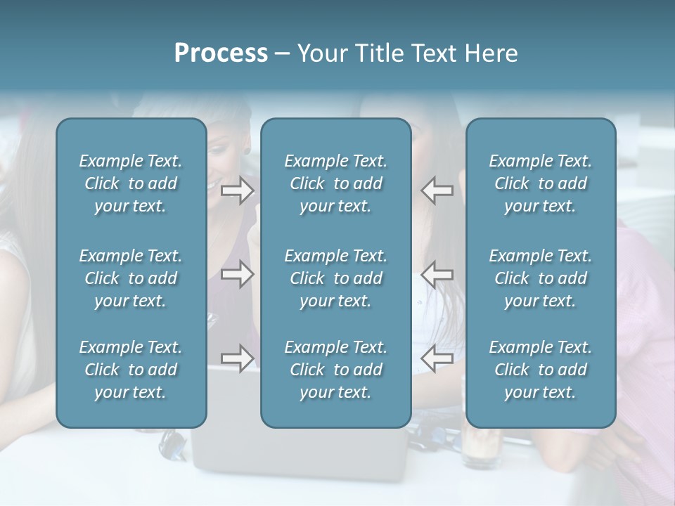 Food Friends Laptop PowerPoint Template
