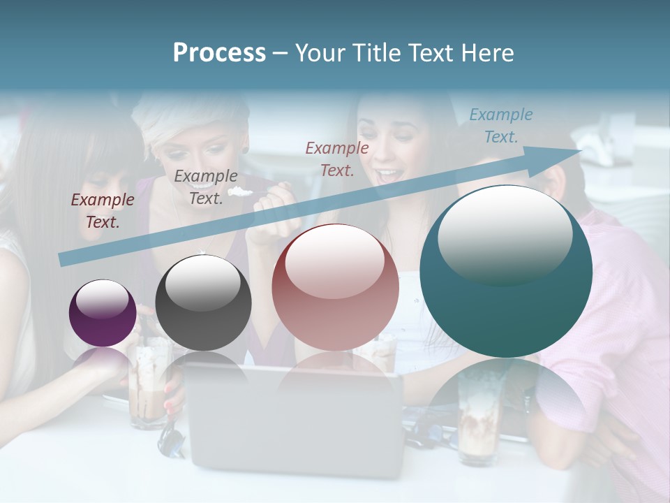 Food Friends Laptop PowerPoint Template