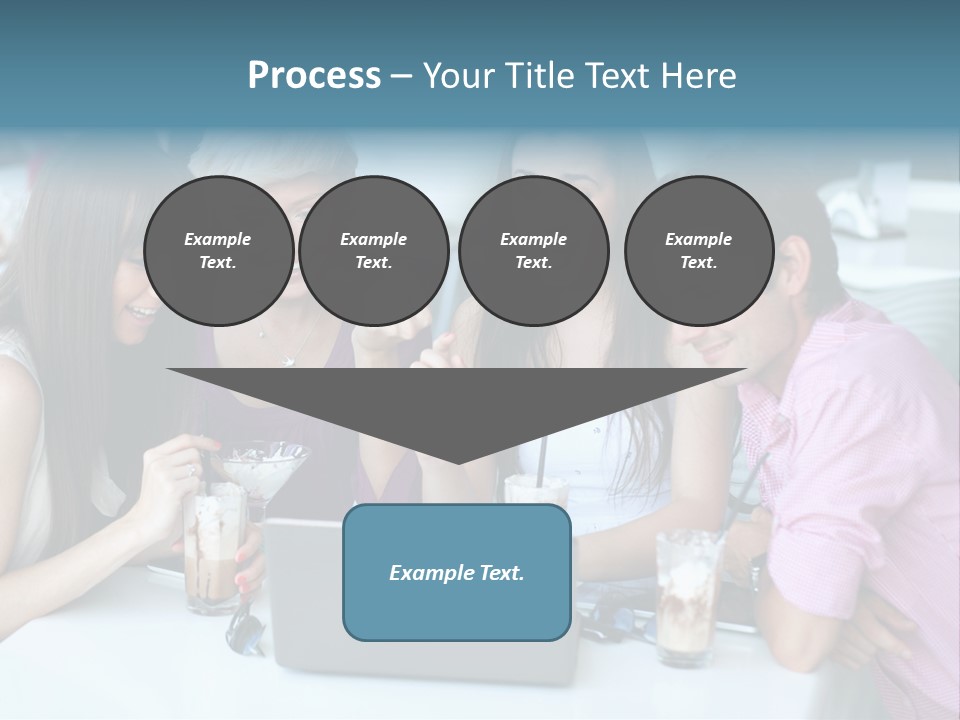 Food Friends Laptop PowerPoint Template