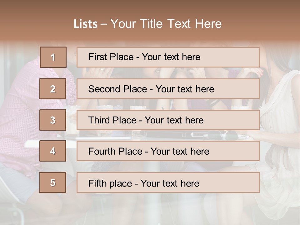 Drink Cafe Clothing PowerPoint Template