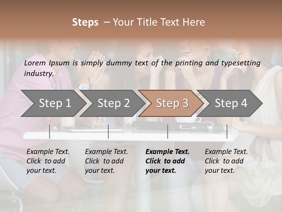 Drink Cafe Clothing PowerPoint Template