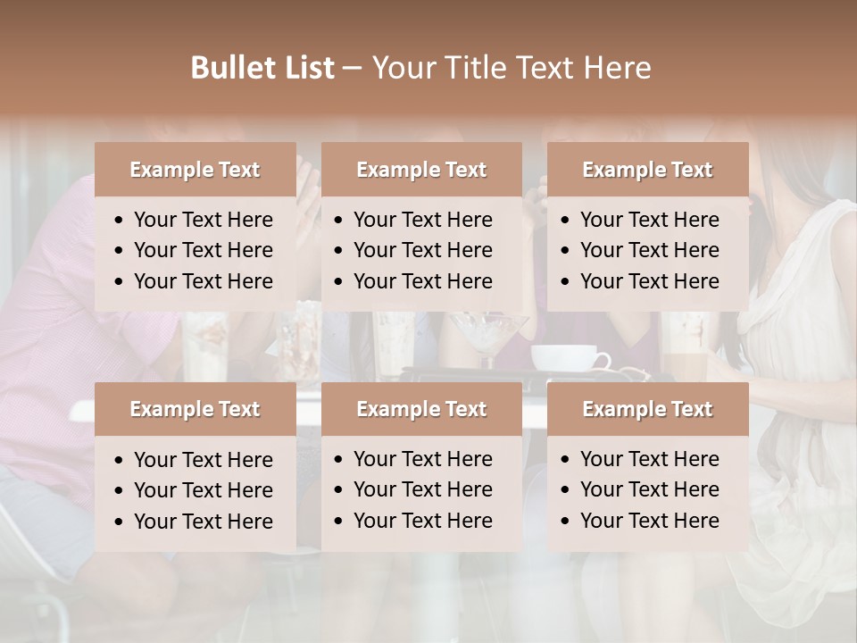 Drink Cafe Clothing PowerPoint Template
