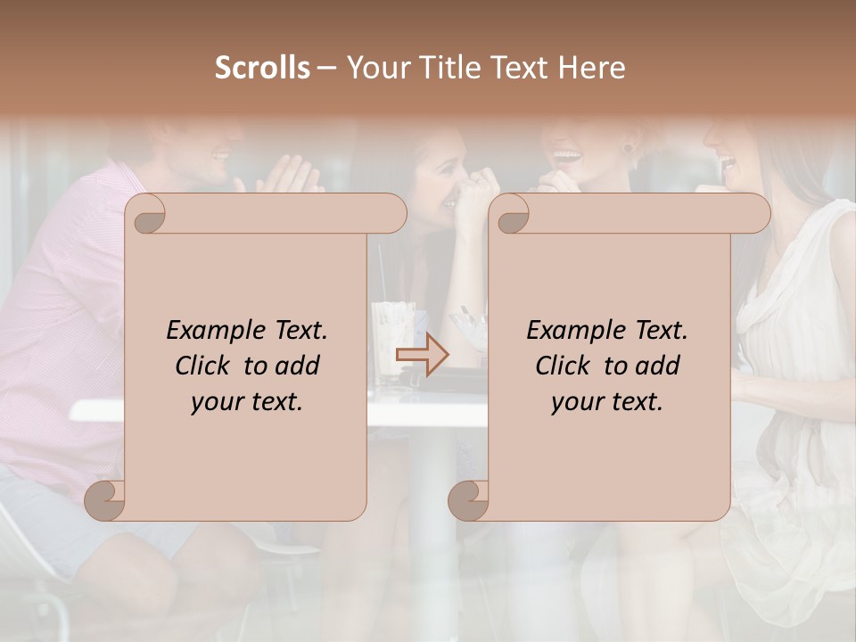 Drink Cafe Clothing PowerPoint Template