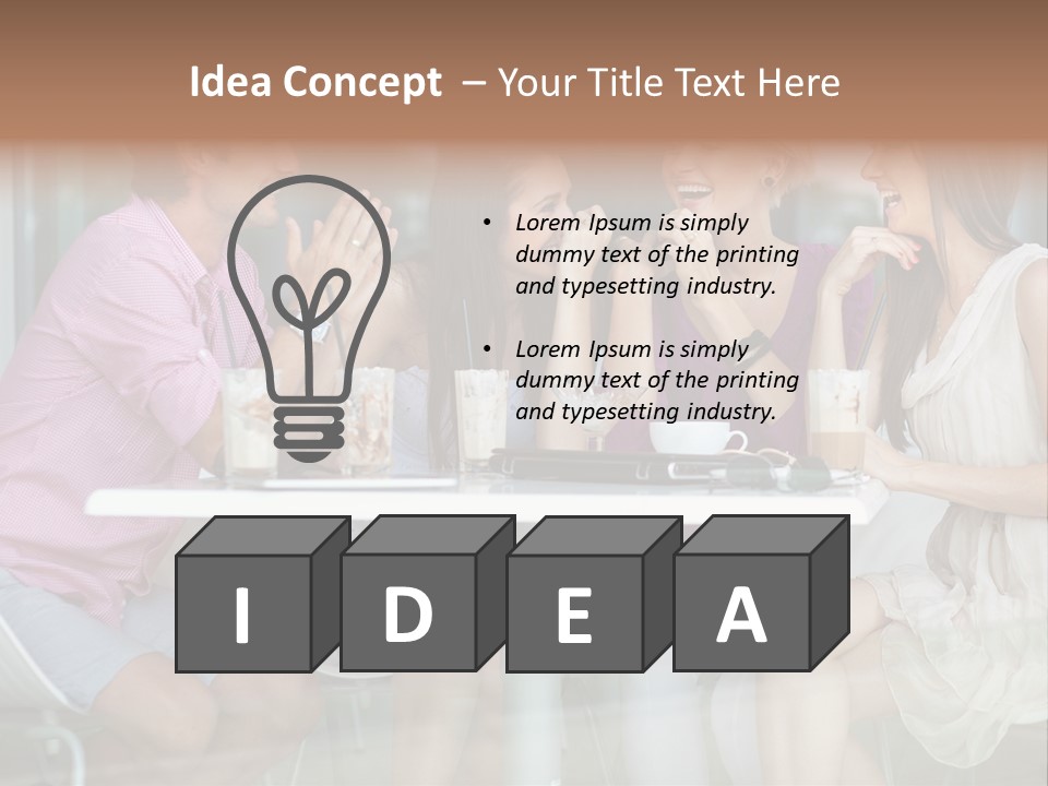 Drink Cafe Clothing PowerPoint Template