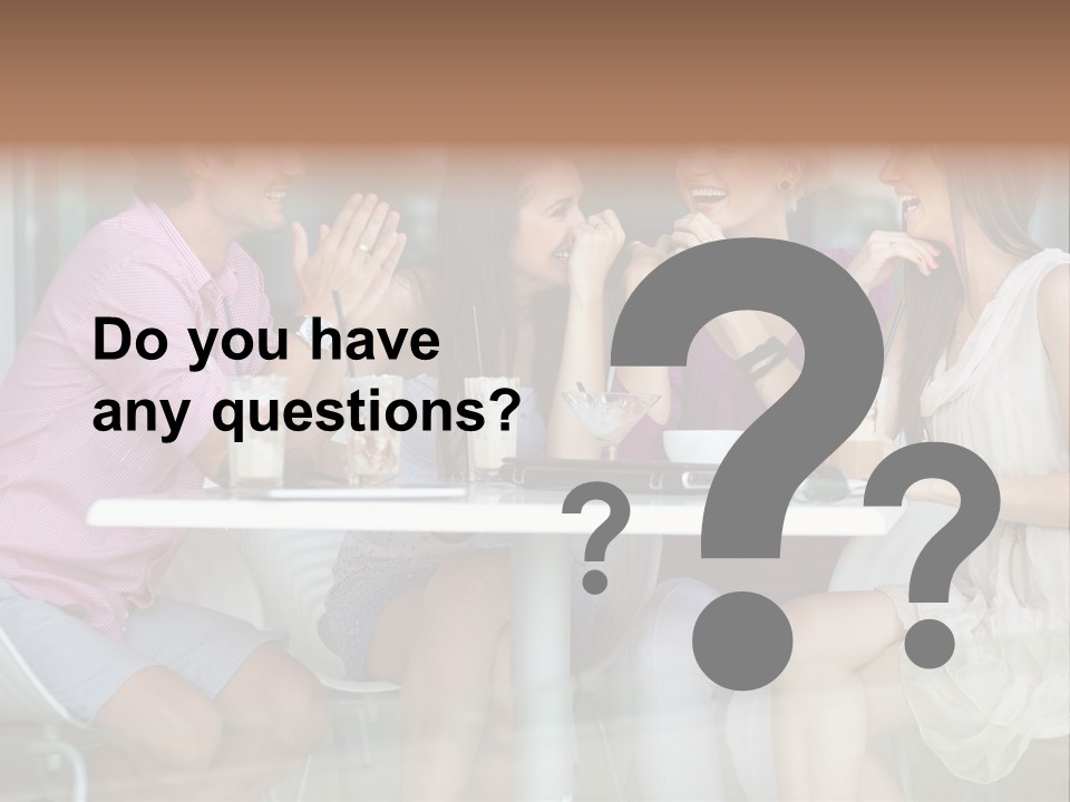 Drink Cafe Clothing PowerPoint Template