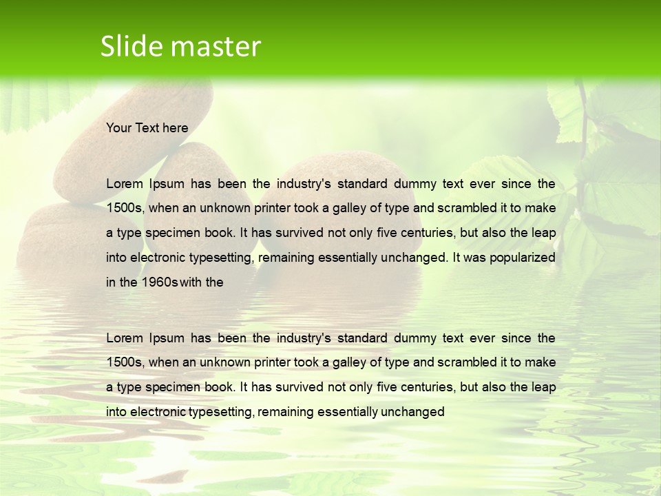 Lifestyle Natural Medicine PowerPoint Template