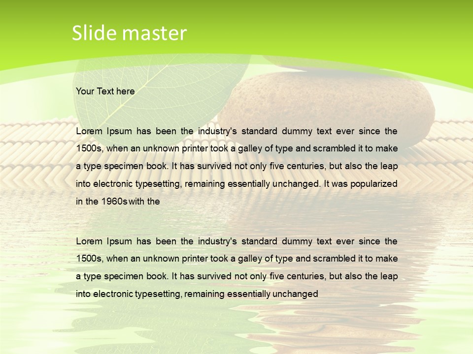 Leaf Harmony Leaves PowerPoint Template