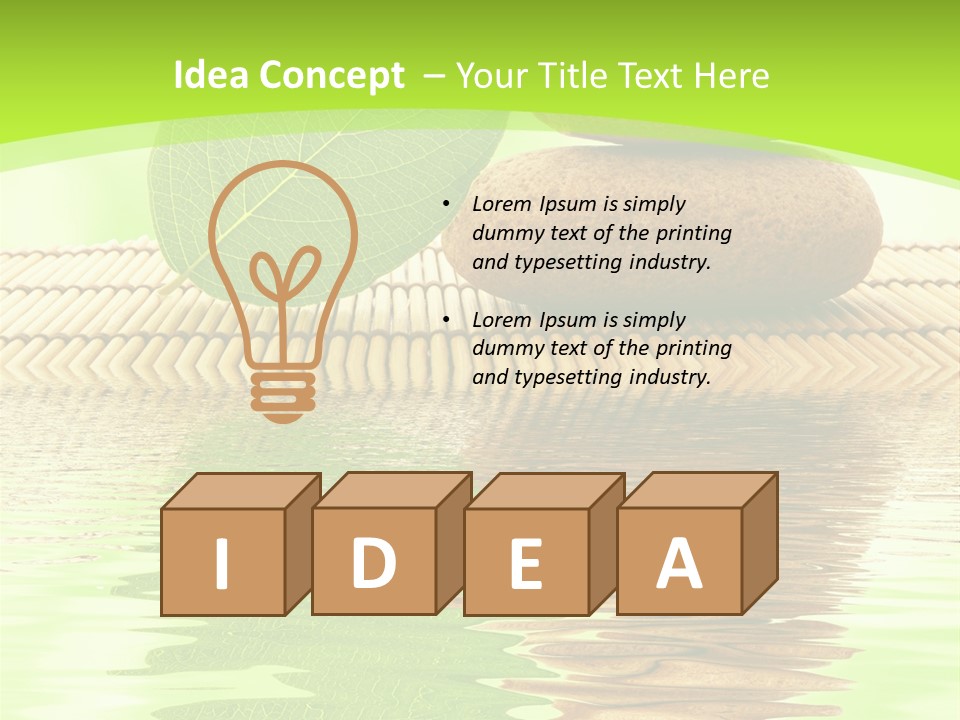 Leaf Harmony Leaves PowerPoint Template