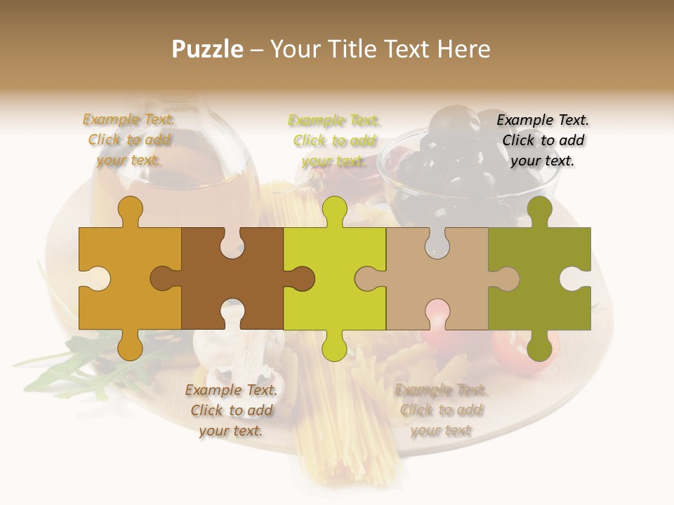 Mushroom Bottle Cruet PowerPoint Template