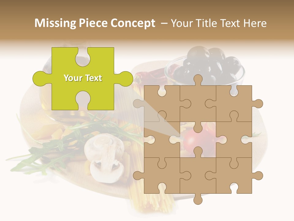 Mushroom Bottle Cruet PowerPoint Template