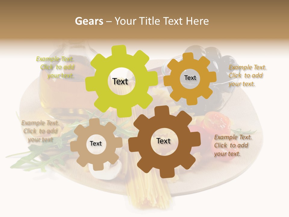 Mushroom Bottle Cruet PowerPoint Template