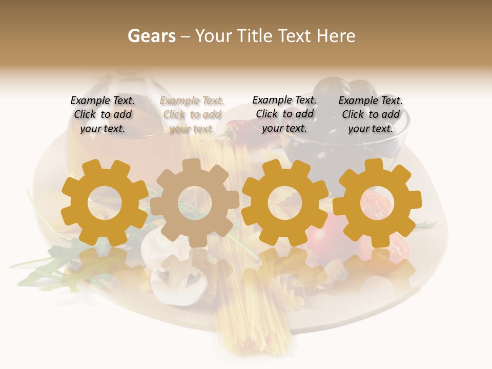 Mushroom Bottle Cruet PowerPoint Template