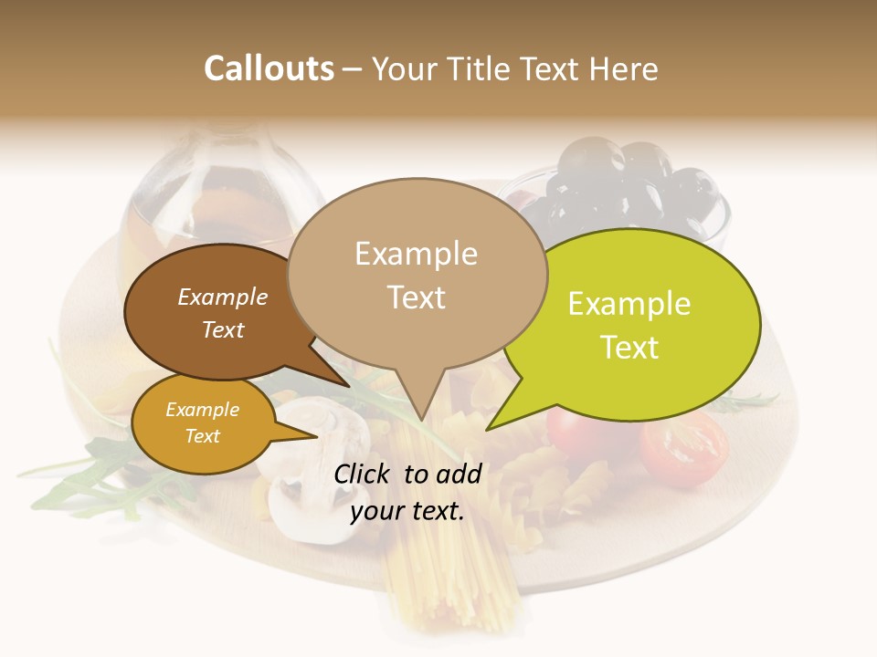 Mushroom Bottle Cruet PowerPoint Template