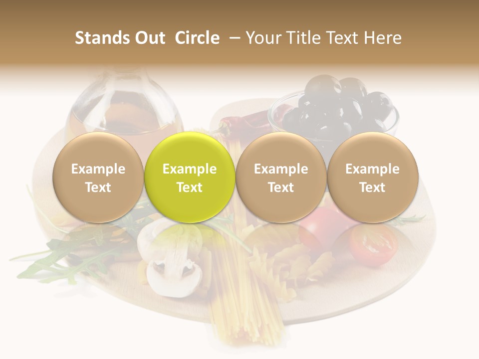 Mushroom Bottle Cruet PowerPoint Template