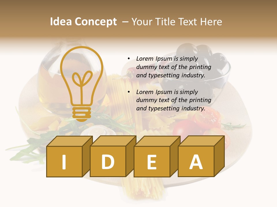 Mushroom Bottle Cruet PowerPoint Template