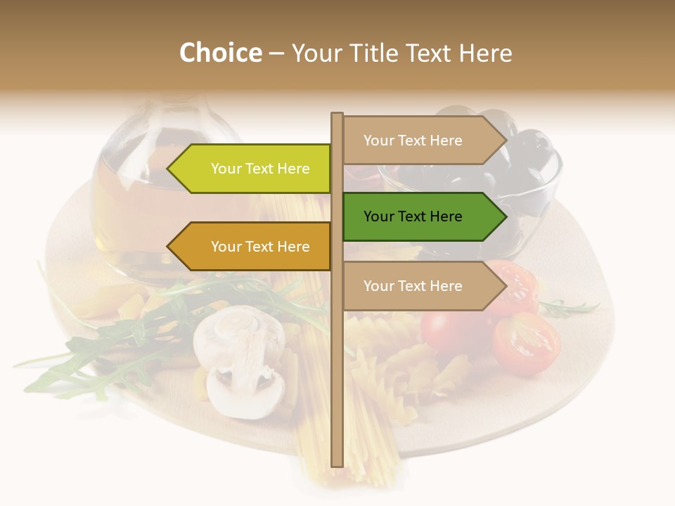 Mushroom Bottle Cruet PowerPoint Template