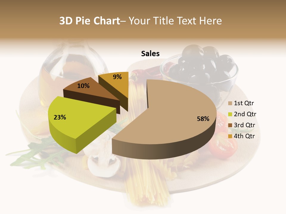 Mushroom Bottle Cruet PowerPoint Template
