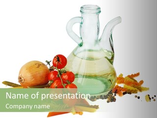 Yellow Pepper Tomato PowerPoint Template