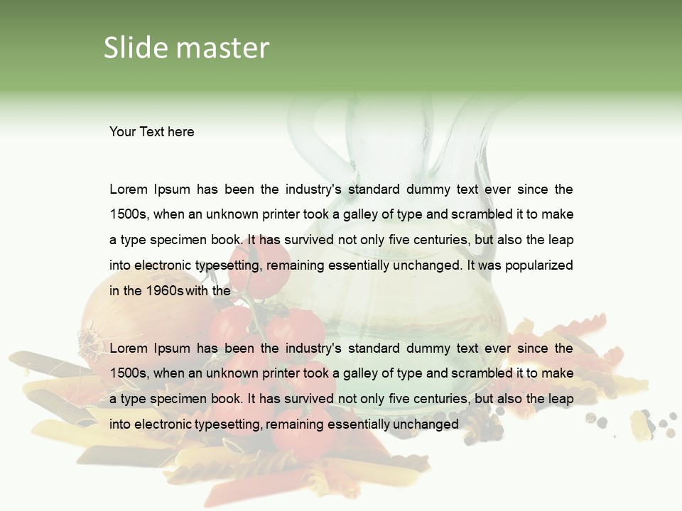 Yellow Pepper Tomato PowerPoint Template