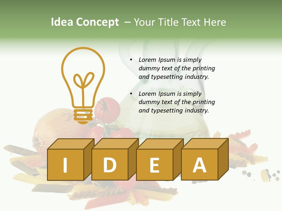 Yellow Pepper Tomato PowerPoint Template