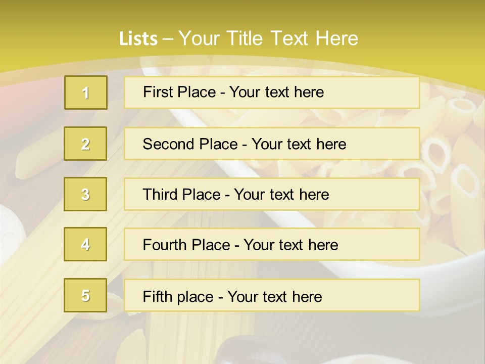 Natural Eating Prepared PowerPoint Template