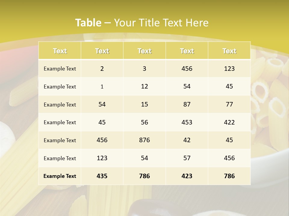 Natural Eating Prepared PowerPoint Template
