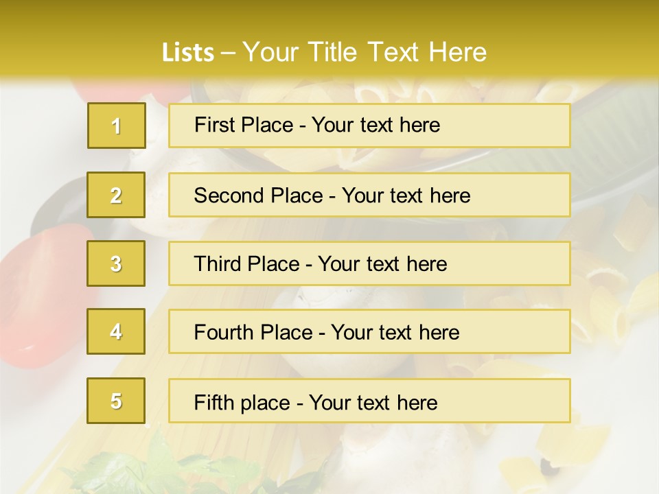 Meal Olive Italian PowerPoint Template