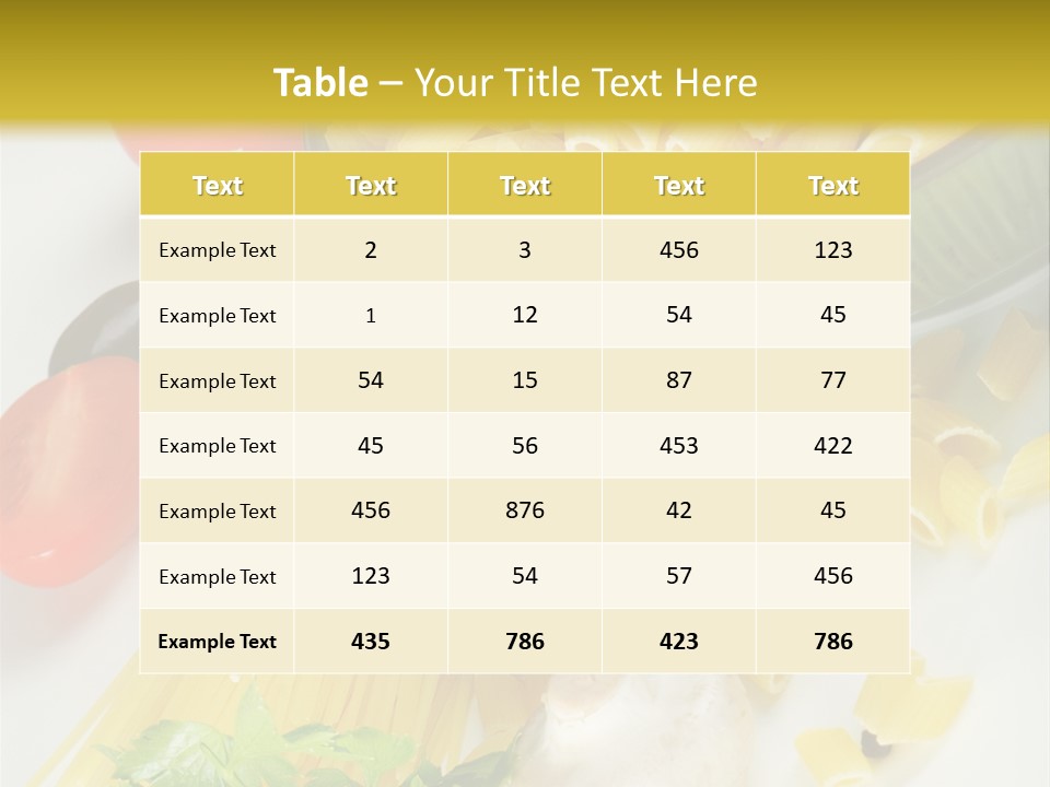 Meal Olive Italian PowerPoint Template
