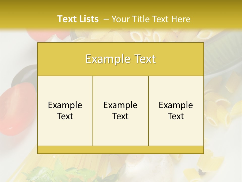 Meal Olive Italian PowerPoint Template
