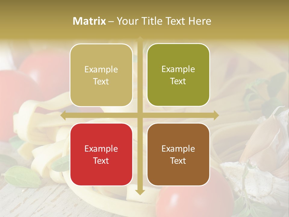 Tasty Macaroni Garlic PowerPoint Template