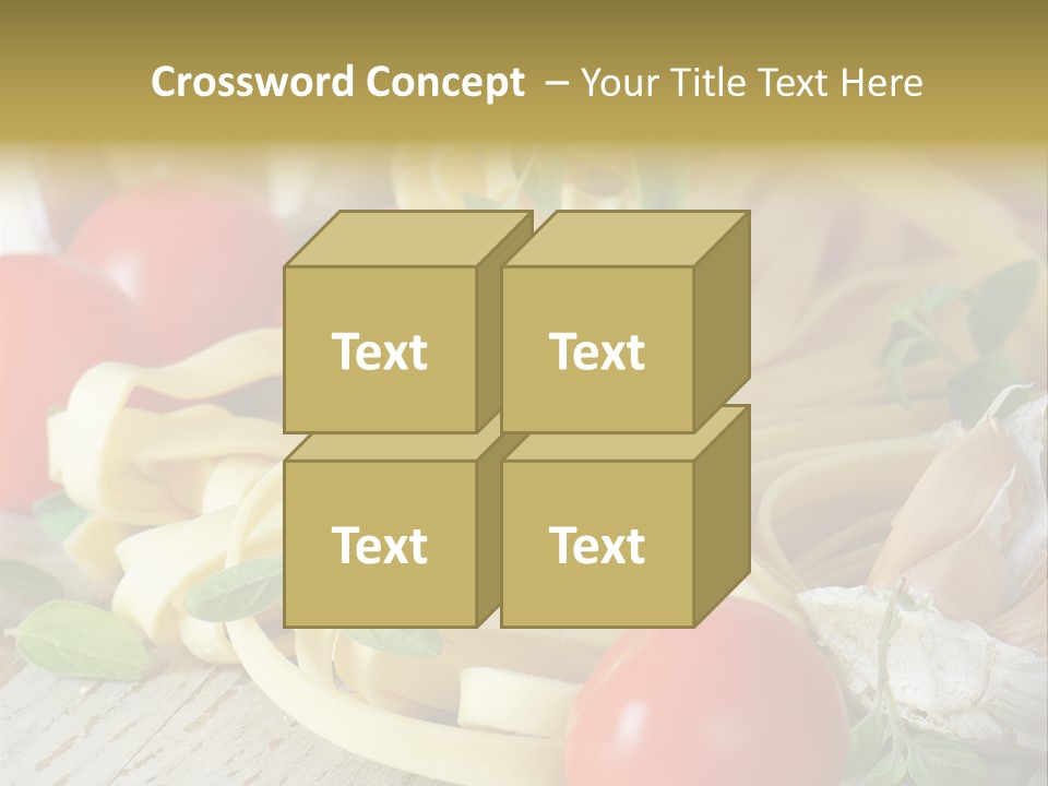 Tasty Macaroni Garlic PowerPoint Template