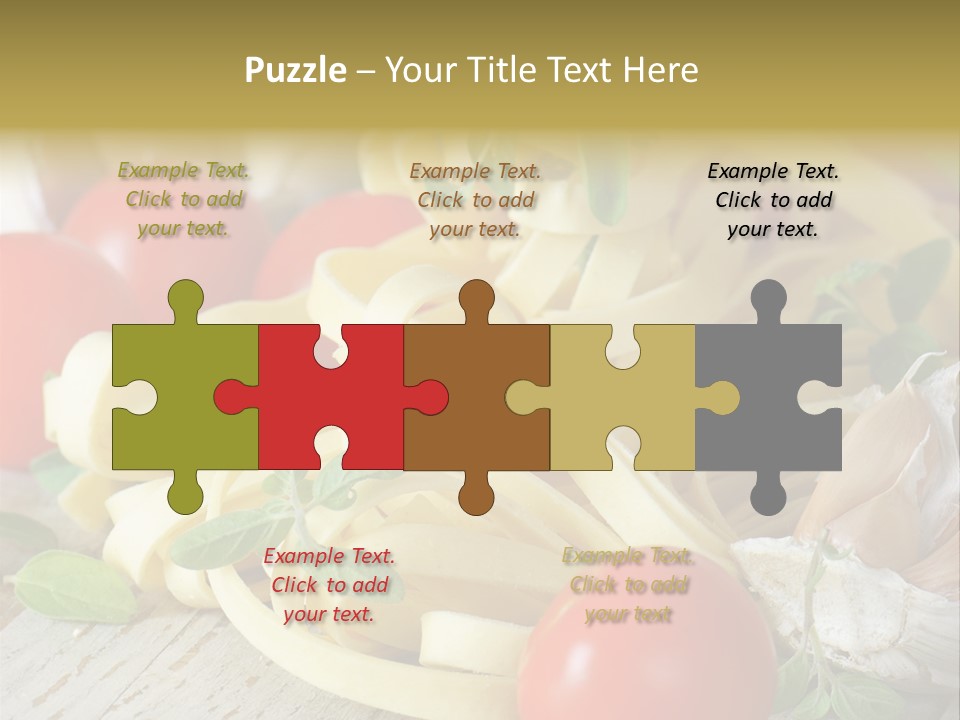 Tasty Macaroni Garlic PowerPoint Template