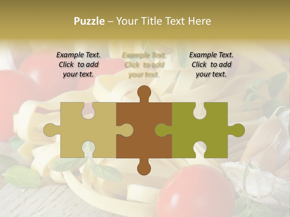 Tasty Macaroni Garlic PowerPoint Template