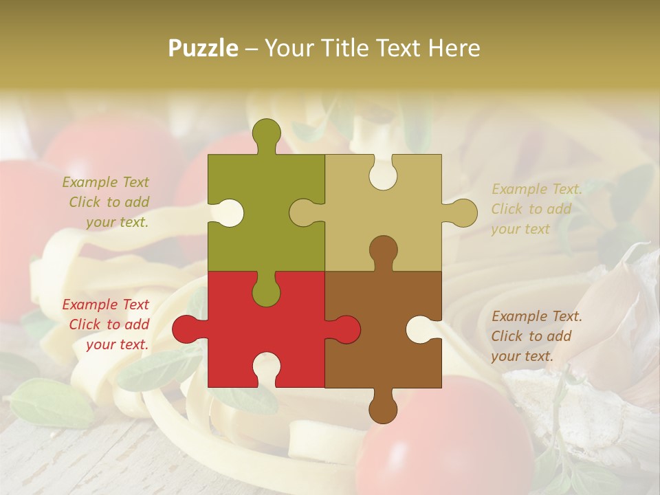 Tasty Macaroni Garlic PowerPoint Template