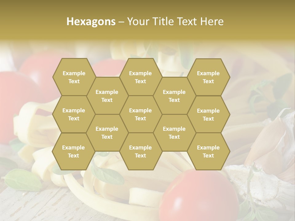 Tasty Macaroni Garlic PowerPoint Template