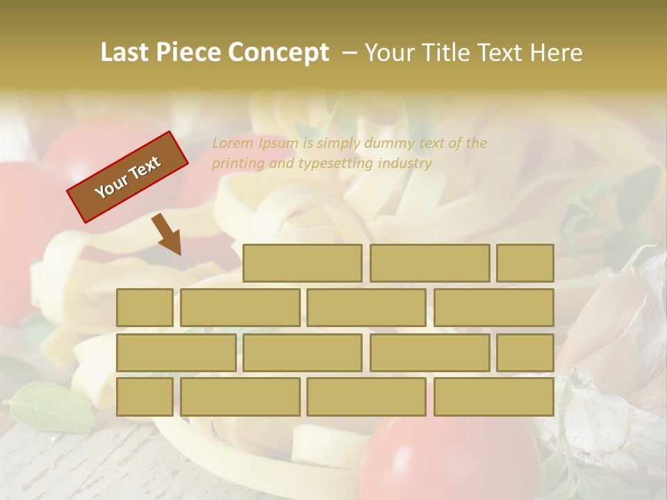 Tasty Macaroni Garlic PowerPoint Template