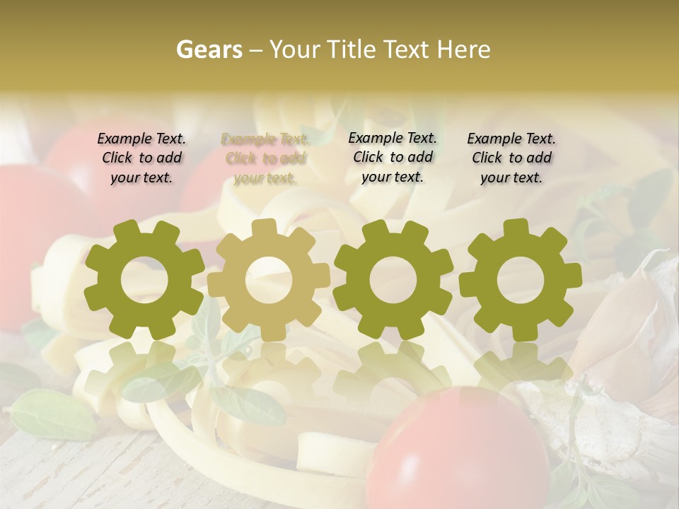 Tasty Macaroni Garlic PowerPoint Template