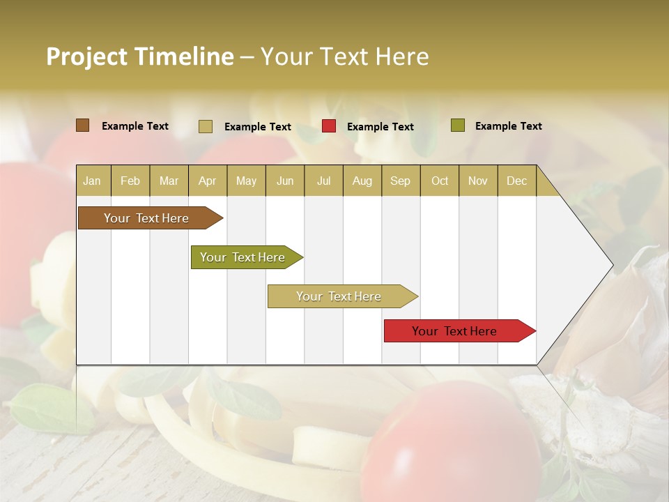 Tasty Macaroni Garlic PowerPoint Template