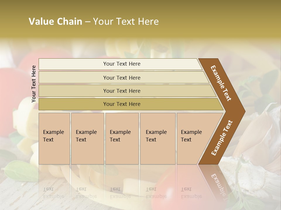 Tasty Macaroni Garlic PowerPoint Template