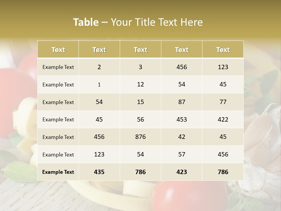Tasty Macaroni Garlic PowerPoint Template