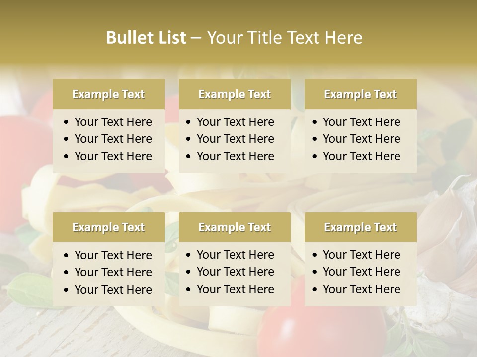Tasty Macaroni Garlic PowerPoint Template