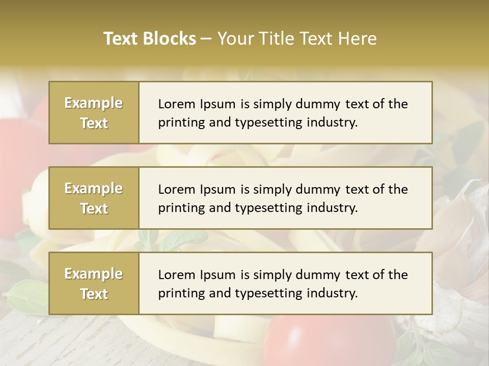 Tasty Macaroni Garlic PowerPoint Template