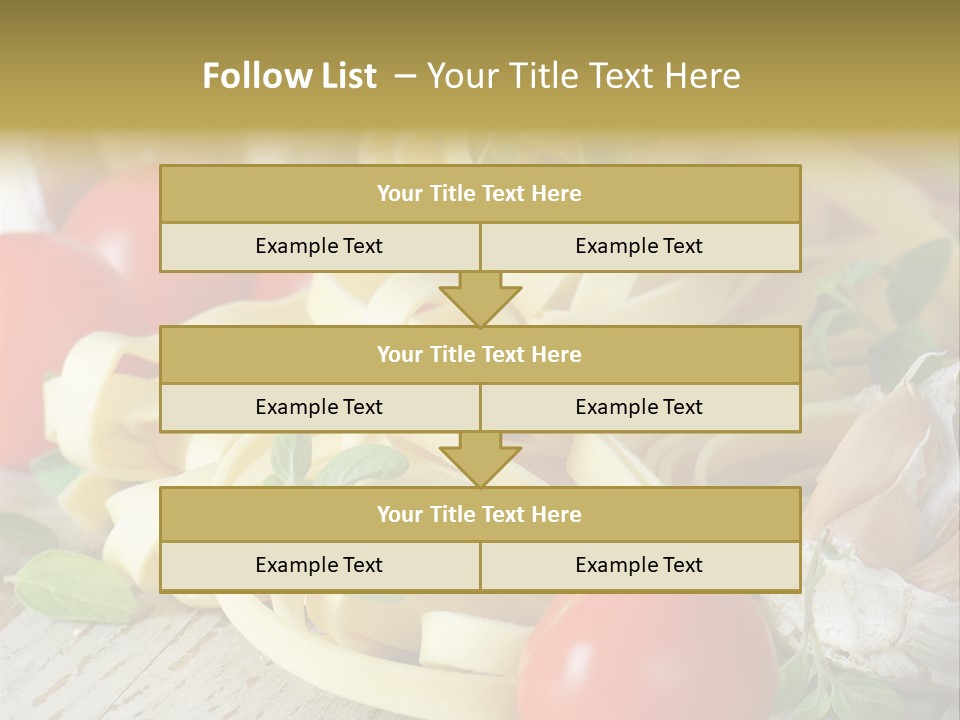 Tasty Macaroni Garlic PowerPoint Template