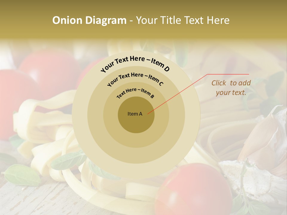 Tasty Macaroni Garlic PowerPoint Template