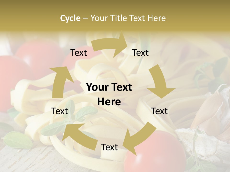 Tasty Macaroni Garlic PowerPoint Template