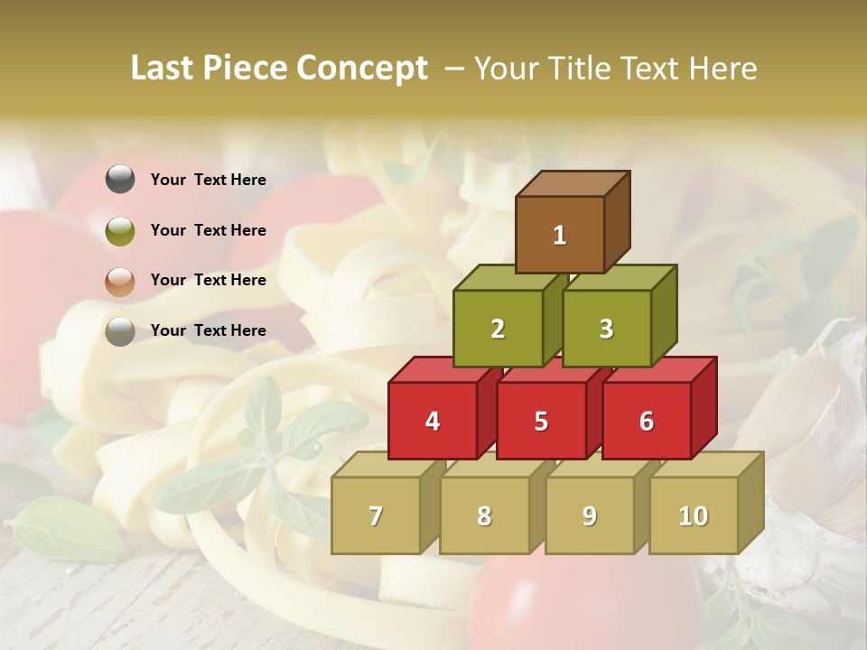 Tasty Macaroni Garlic PowerPoint Template